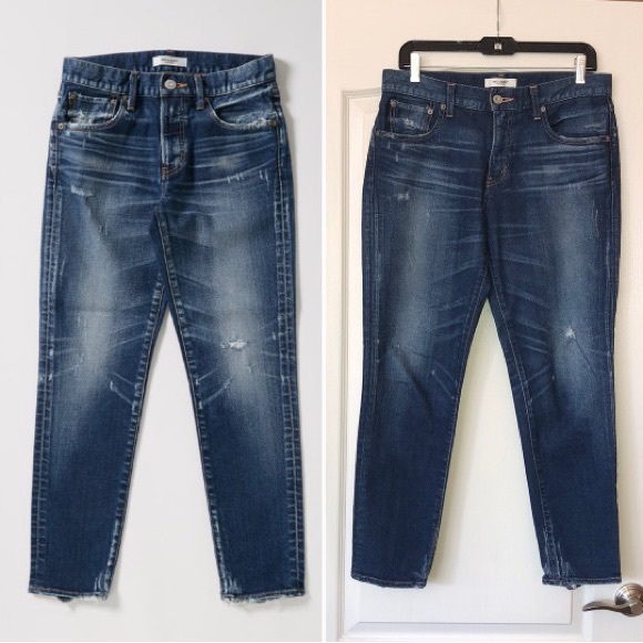 Moussy Vintage Comfort Velma Skinny Distressed Blue Jeans, Size 29. Retail $325. - Picture 2 of 16
